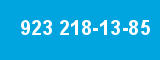 923 218-13-85 923 218-13-85
